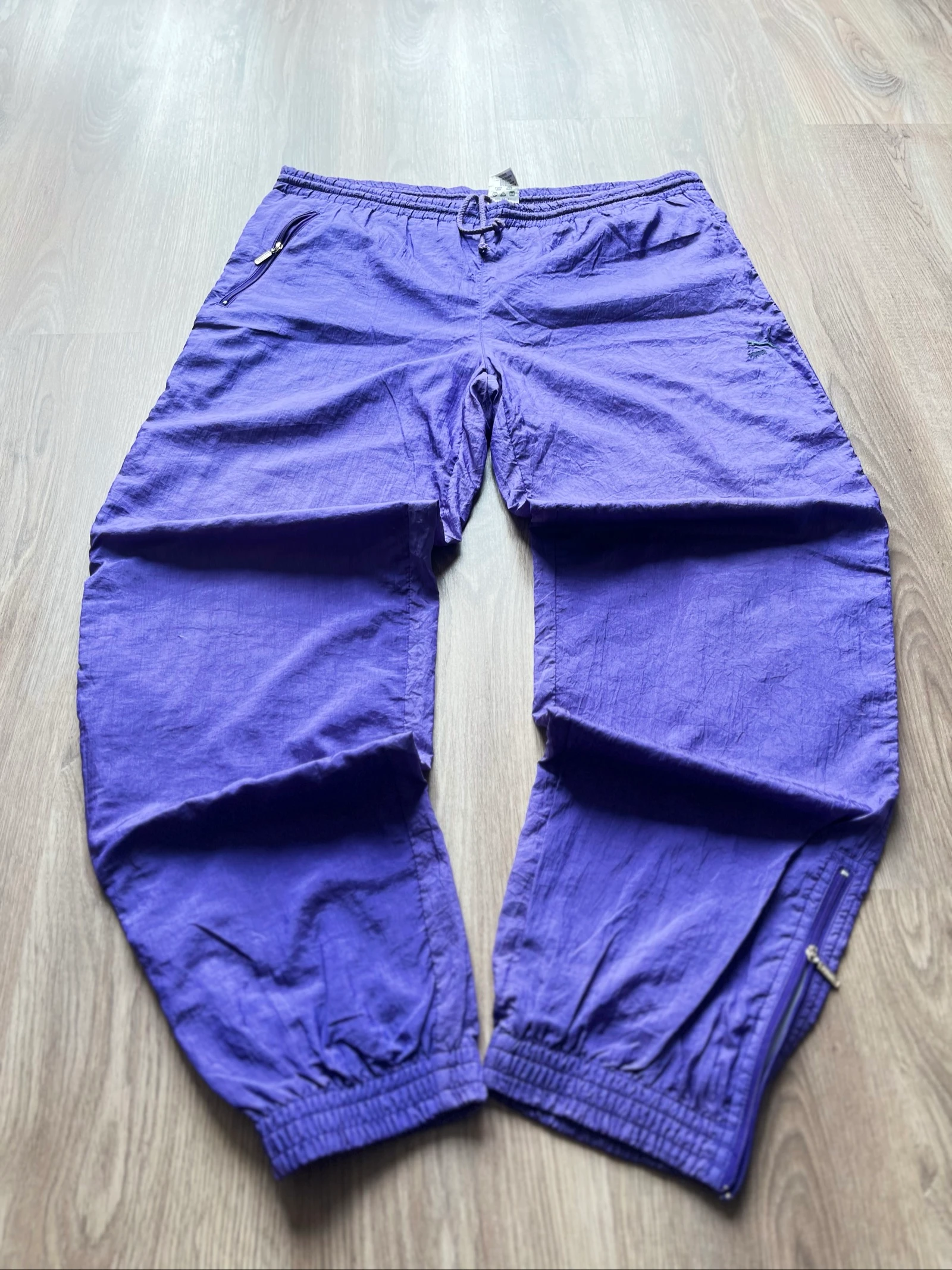 Puma Súper Baggy Parachute Pants Y2K Retro Impermeable Tactical Ninja Vintage 90s 